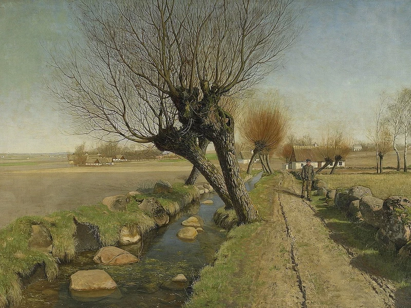 1862-Peter Adolf Persson -- Veduta sul paesaggio di Scania, 1889